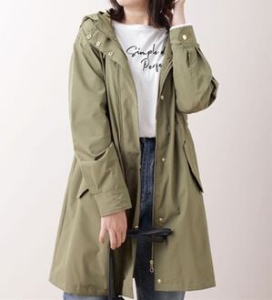 BELLUNA（ベルーナ）の「防風はっ水ロング丈マウンテンパーカー（ロングコート）」｜カーキ