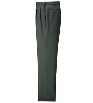 「裾上げ済ウエストストレッチスラックス（メンズスラックス）」｜グレー