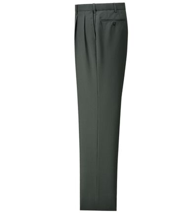 「裾上げ済ウエストストレッチスラックス（メンズスラックス）」