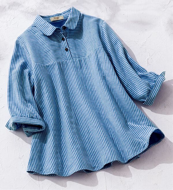 ルフラン（ルフラン）の「選べる＊さら涼ダブルガーゼシャツ（シャツ）」｜詳細画像