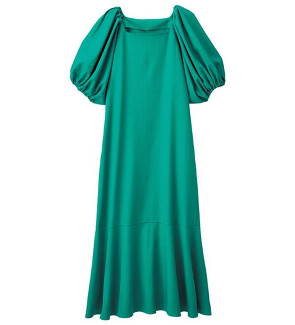 RANAN（ラナン）の「ひんやり！スクエアネックボリューム袖ワンピース（その他ワンピース）」｜詳細画像