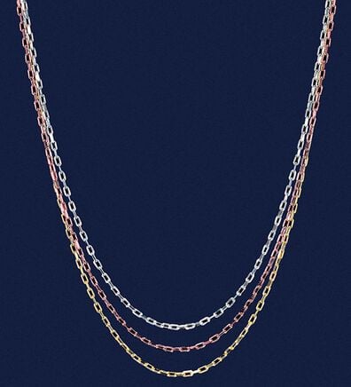 BELLUNA（ベルーナ）の「プラチナ・１０金３連ネックレス（ネックレス・ペンダント）」