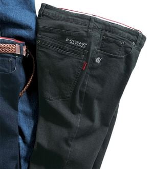 「＜ダンロップ・リファインド&times;コムルヴァン・オム＞蓄熱保温プレミアムジーンズ（メンズデニムパンツ）」｜ブラック