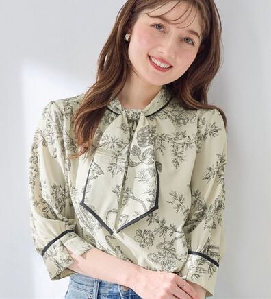 alotta（アロッタ）の「袖口パール6分袖ブラウス（ブラウス）」