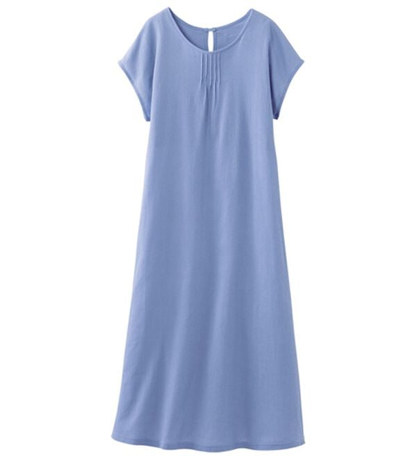 「サラッと涼しい楊柳ワンピース（パジャマ・ルームウェア）」｜詳細画像