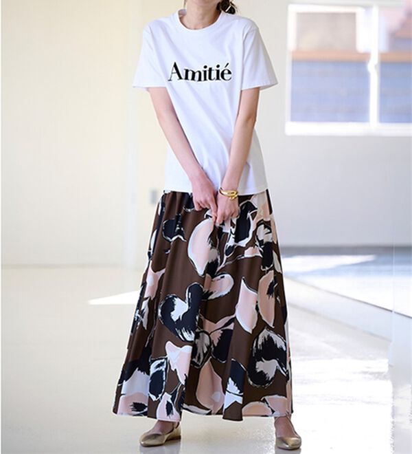 RANAN（ラナン）の「フロッキープリントロゴＴ（Tシャツ）」｜詳細画像