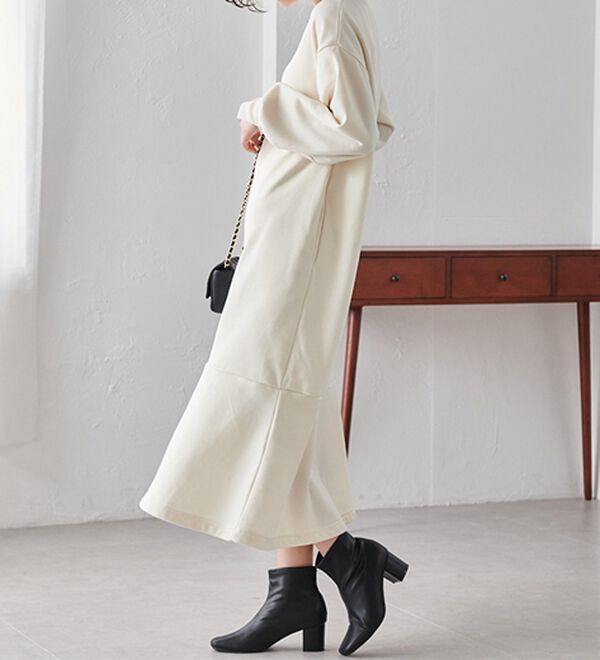 RANAN（ラナン）の「＜ＨＩＧＨ　ＳＰＥＣ＞毛玉になりにくい！ペプラムデザインワンピース（その他ワンピース）」｜詳細画像