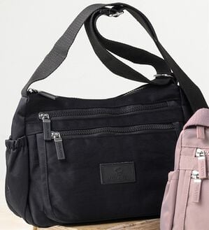 「９ポケット収納上手なショルダー（ショルダーバッグ）」｜ブラック