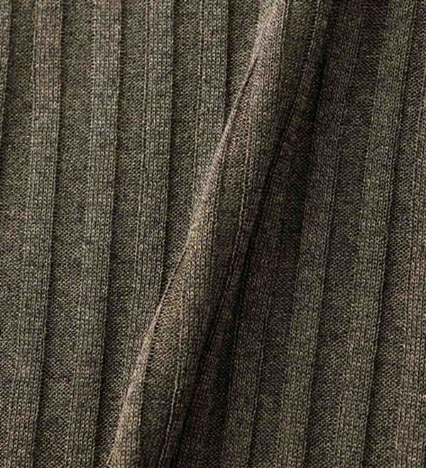 RANAN（ラナン）の「5分袖シアーラメリブニット（ニット・セーター）」｜詳細画像