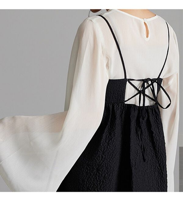 RANAN（ラナン）の「ふくれジャカードキャミブラウス（ブラウス）」｜詳細画像