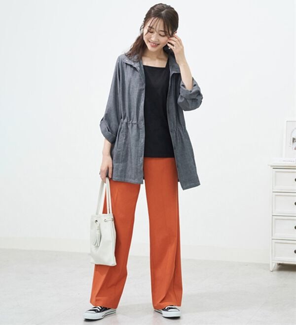 BELLUNA（ベルーナ）の「デニム調デザインパーカー（パーカー）」｜詳細画像