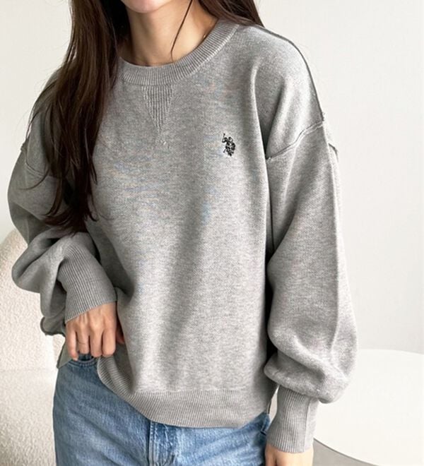 GeeRA（ジーラ）の「【U.S. POLO ASSN.】スウェットライクニット（ニット・セーター）」｜詳細画像