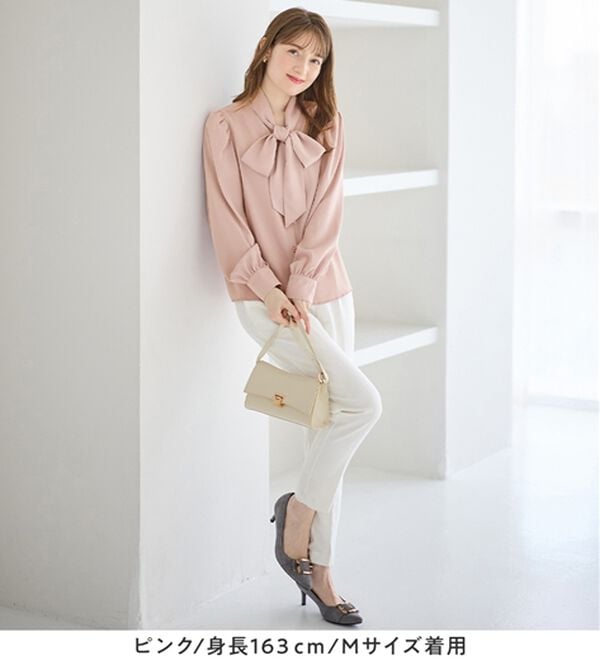 alotta（アロッタ）の「ボウタイデザインブラウス（ブラウス）」｜詳細画像