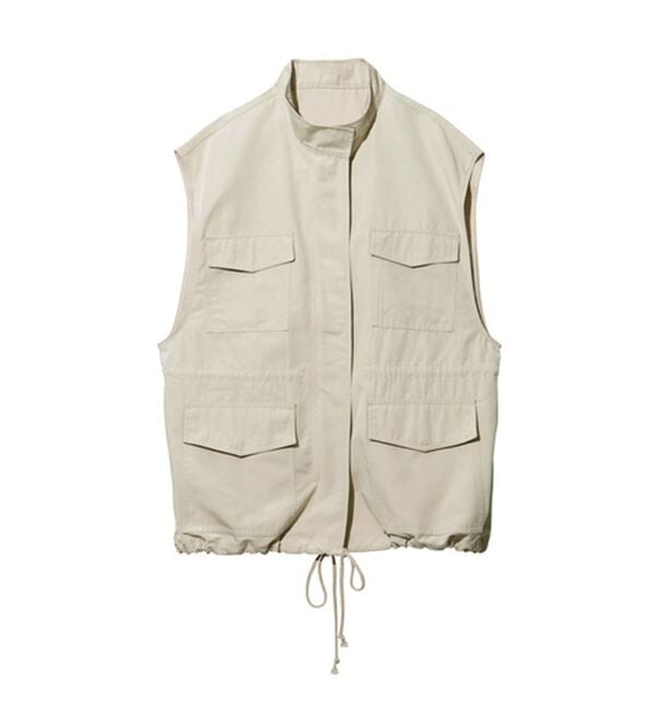 GeeRA（ジーラ）の「スタンドカラーミリタリーベスト（ベスト）」｜詳細画像