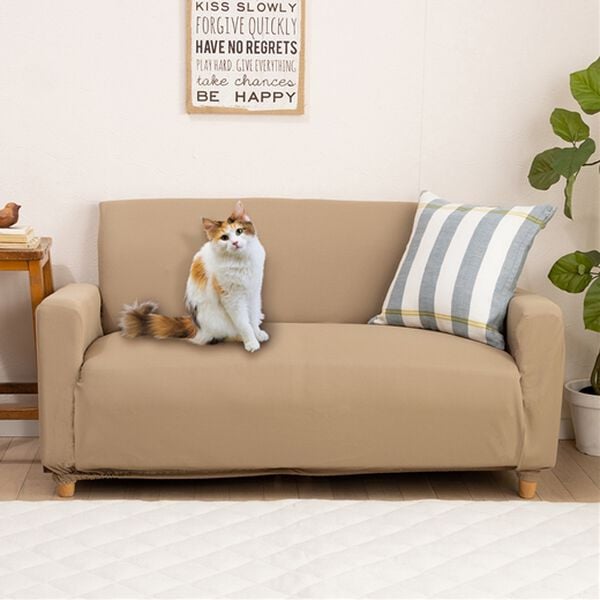 iellio（イエリオ）の「はっ水ひっかかりにくいソファカバー＜ｗｉｔｈＰｅｔ＞＜キズ汚れの目隠し・撥水・のびのび・ソファーカバー＞（ソファーカバー）」｜詳細画像