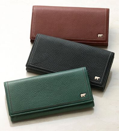 「＜ゴールデンベア＞卓越した手触りディアスキン長財布（メンズ財布・パスケース）」