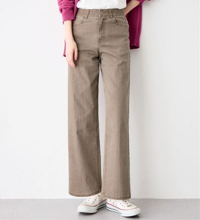 Viola e Viola（ヴィオラ エ ヴィオラ）の「のび心地　ゆるストレートパンツ（フルレングスパンツ）」