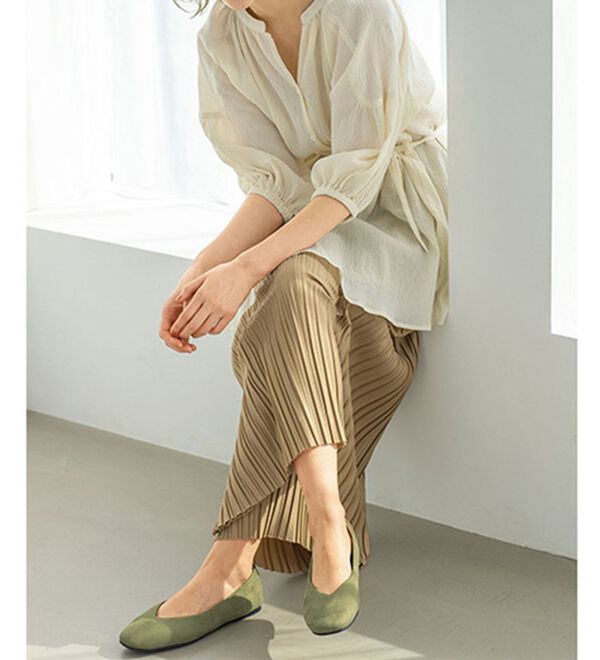 GeeRA（ジーラ）の「足にフィット！スクエアトゥパンプス　プレーン（パンプス）」｜詳細画像