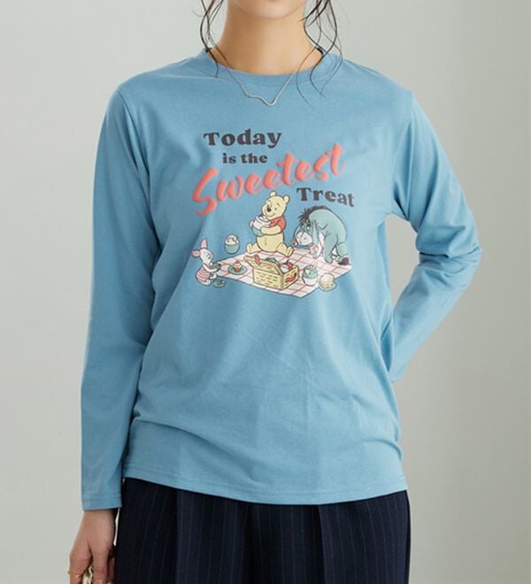 BELLUNA（ベルーナ）の「＜Ｄｉｓｎｅｙ>【プー】発砲プリント長袖Tシャツ（カットソー）」｜詳細画像