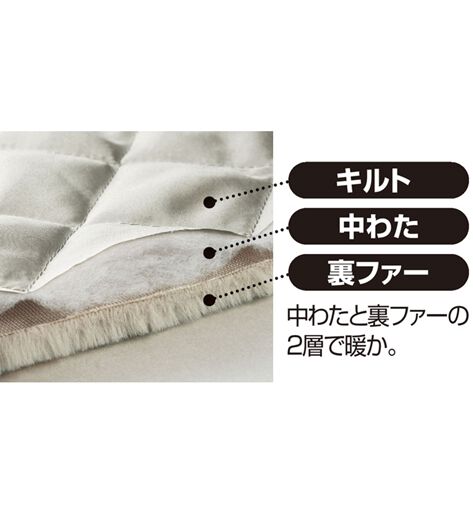 キルティング裏地エコファーノーカラージャケット | レディース