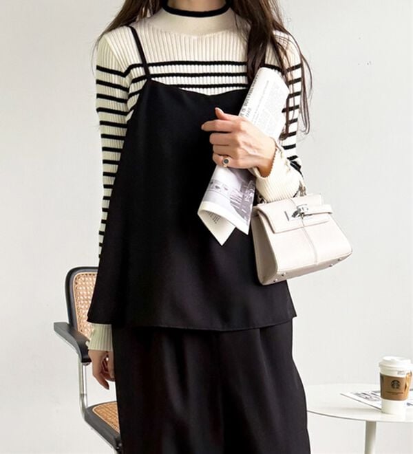 GeeRA（ジーラ）の「セットアップ風キャミソールサロペット（オールインワン）」｜詳細画像