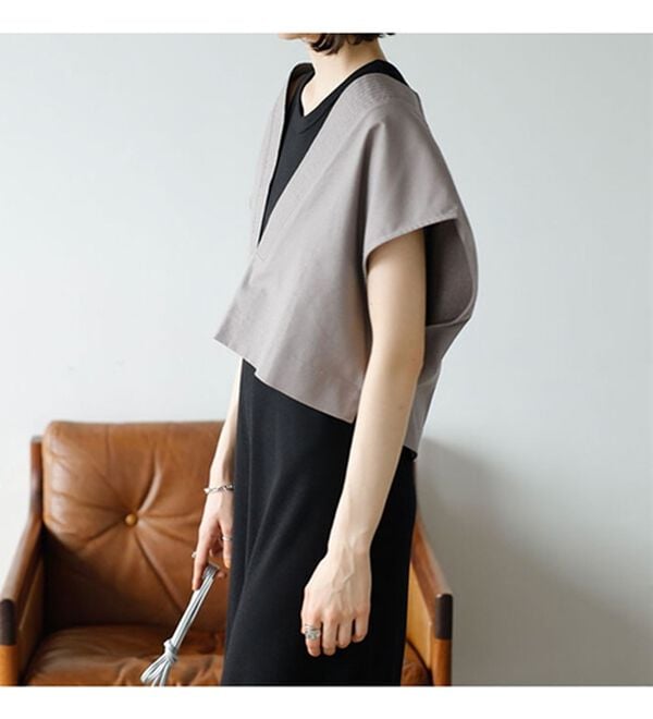 GeeRA（ジーラ）の「アメスリリブワンピ＆ベストセット（カットソーワンピース）」｜詳細画像