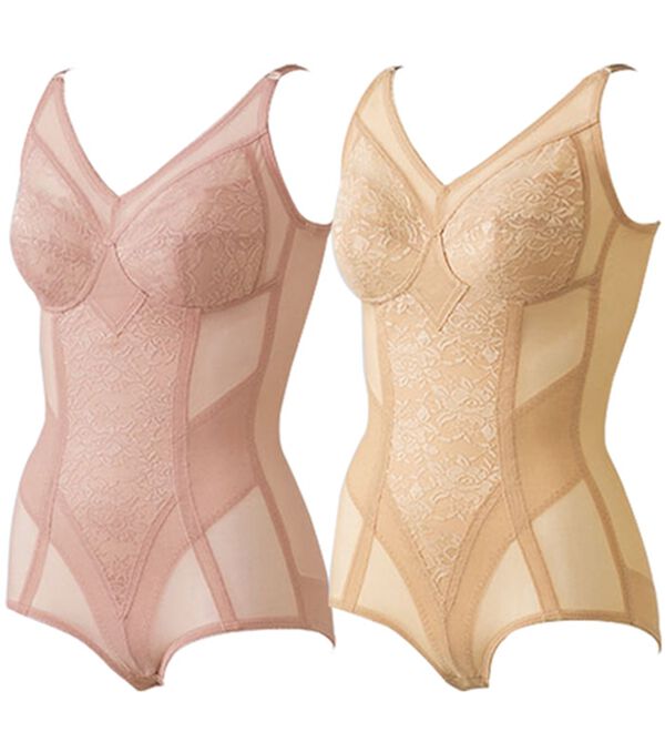 LAVIENNE（ラヴィエンヌ）の「【２色組】すっきりボディスーツ（ボディスーツ・シェイパー）」｜2色組