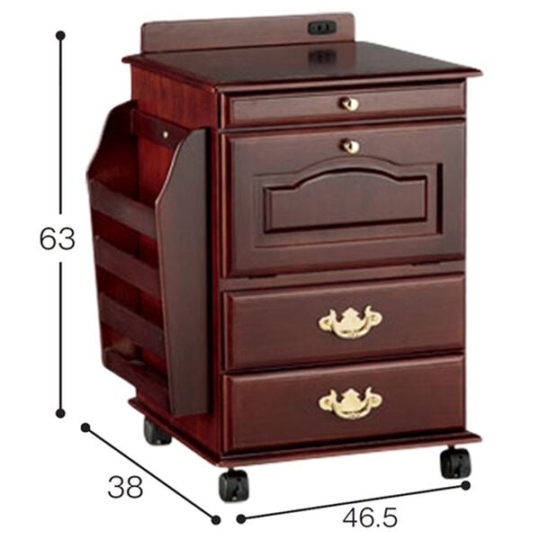 「天然木リビングワゴン（リビング収納）」｜詳細画像