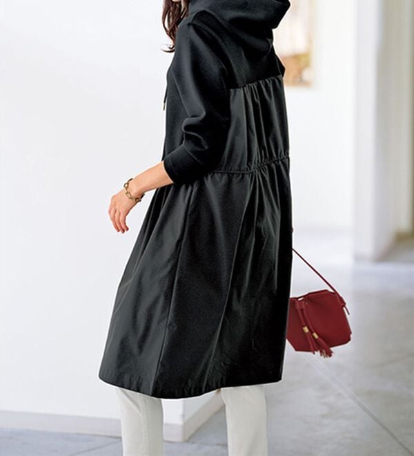 BELLUNA（ベルーナ）の「異素材切替ドロスト使いワンピース（その他ワンピース）」｜詳細画像