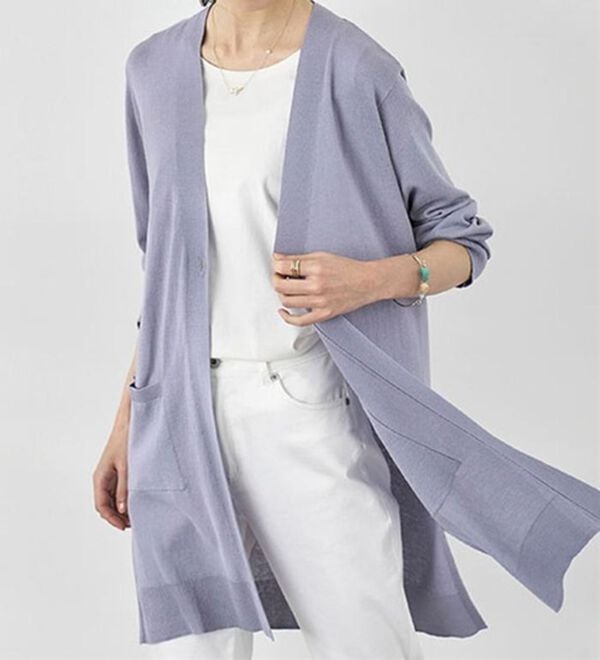 BELLUNA（ベルーナ）の「ヒンヤリ冷感！洗えるロング丈カーディガン（ニットカーディガン）」｜詳細画像