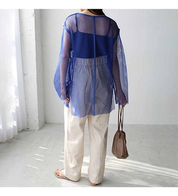 GeeRA（ジーラ）の「メッシュ素材２ＷＡＹプルオーバー（カットソー）」｜詳細画像