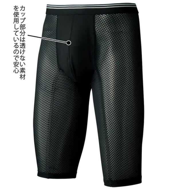 「【３枚組】お悩みメッシュロングパンツ（メンズボクサーパンツ）」｜詳細画像