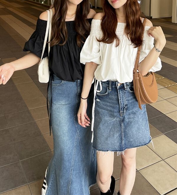 GeeRA（ジーラ）の「ドロストオフショルブラウス（ブラウス）」｜詳細画像