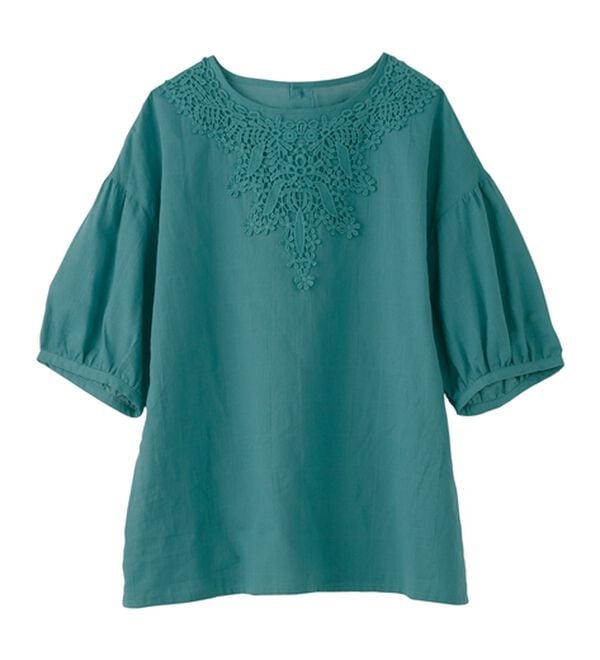 BELLUNA（ベルーナ）の「華やかモチーフレースデザインブラウス（ブラウス）」｜詳細画像