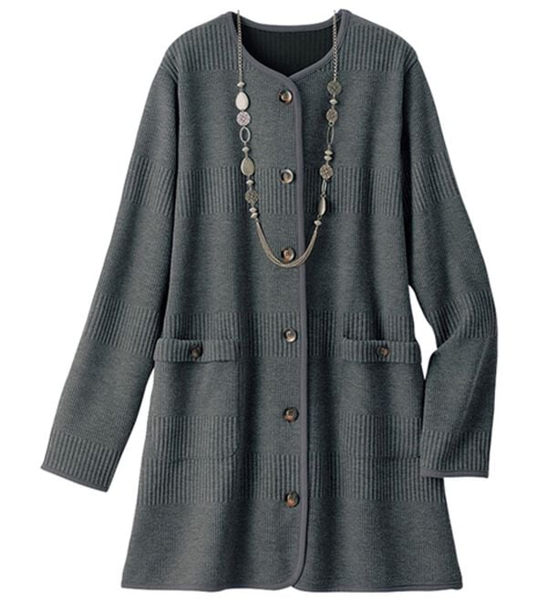 ルフラン（ルフラン）の「今の季節にちょうどいい！羽織り（その他ジャケット）」｜チャコール