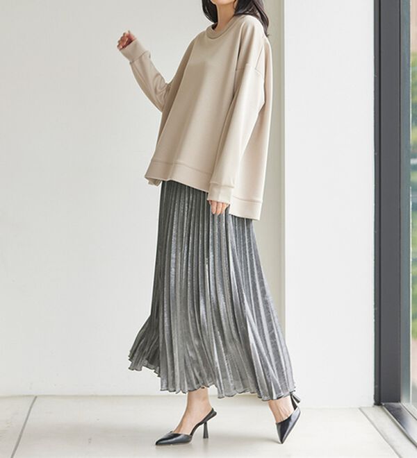 RANAN（ラナン）の「＜ＨＳ＞編立衿ポイントきれいめスウェット（カットソー）」｜詳細画像