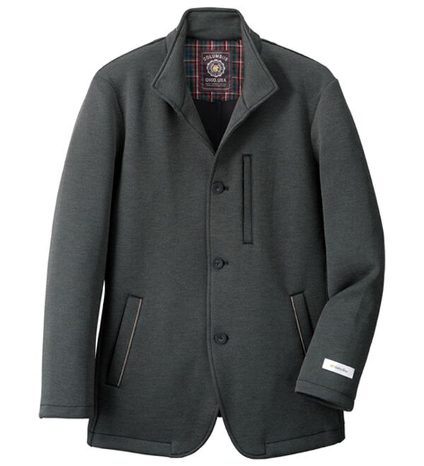 「＜ゴールデンベア＞上品仕上げのストレッチジャケット（メンズジャケット）」｜チャコールグレー