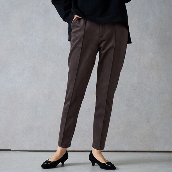 RANAN（ラナン）の「フェイクスエードレギンス調パンツ（フルレングスパンツ）」｜詳細画像