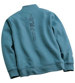 「＜フィラ＞お洒落な大人見え裏起毛トレーナー（メンズトレーナー）」｜ブルー