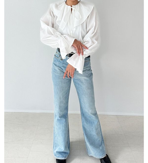 GeeRA（ジーラ）の「ビッグフリルカラーブラウス（ブラウス）」｜詳細画像