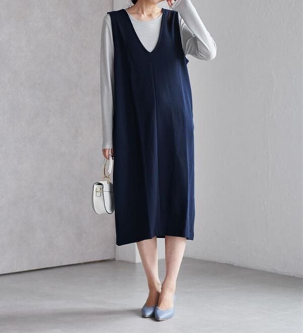 RANAN（ラナン）の「【選べる2丈】細見えが叶うジャンパースカート（ジャンパースカート）」｜詳細画像