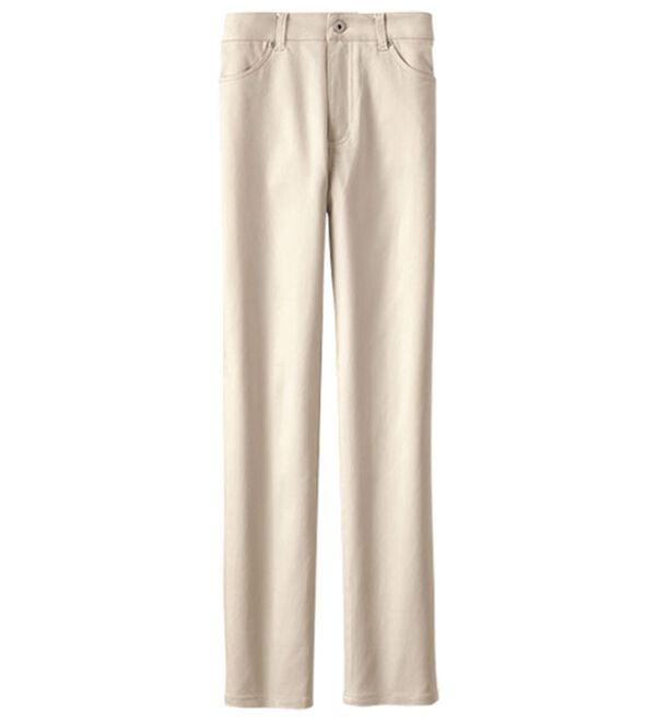 BELLUNA（ベルーナ）の「サラリ速乾！綿サテンストレッチカラーパンツ（フルレングスパンツ）」｜詳細画像