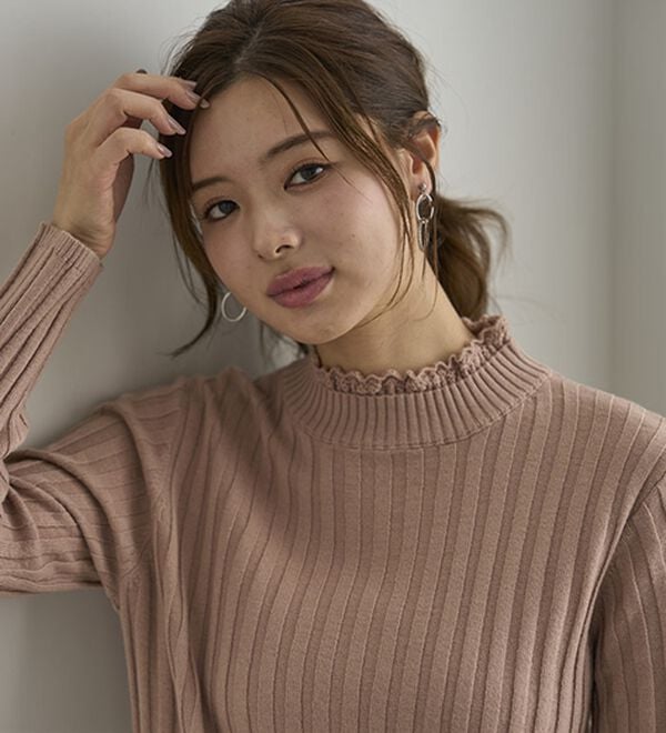 BELLUNA（ベルーナ）の「ウール入りウォッシャブルセーター（ニット・セーター）」｜詳細画像