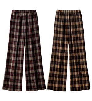 ルフラン（ルフラン）の「【２本組】程よいワイド感のプリーツパンツ（ワイドパンツ・ガウチョ）」｜2本組