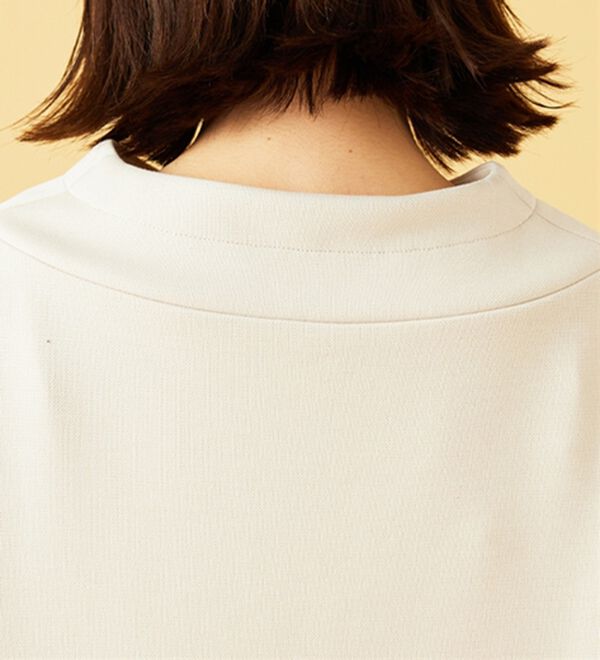 BELLUNA（ベルーナ）の「ワイドネックデザインシャツ切替チュニック（チュニック）」｜詳細画像