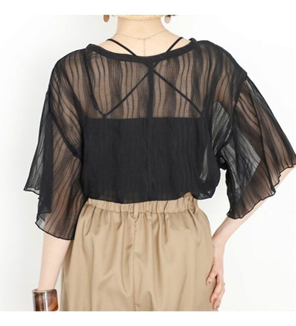 GeeRA（ジーラ）の「前後２ＷＡＹシアーＴシャツブラウス（ブラウス）」｜詳細画像