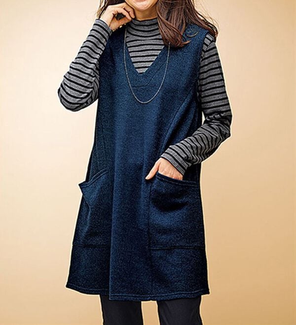 BELLUNA（ベルーナ）の「吸湿発熱ハイネックプルオーバー（カットソー）」｜詳細画像