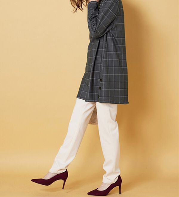 BELLUNA（ベルーナ）の「裏ベロアサイドボタン使いチュニック（チュニック）」｜詳細画像