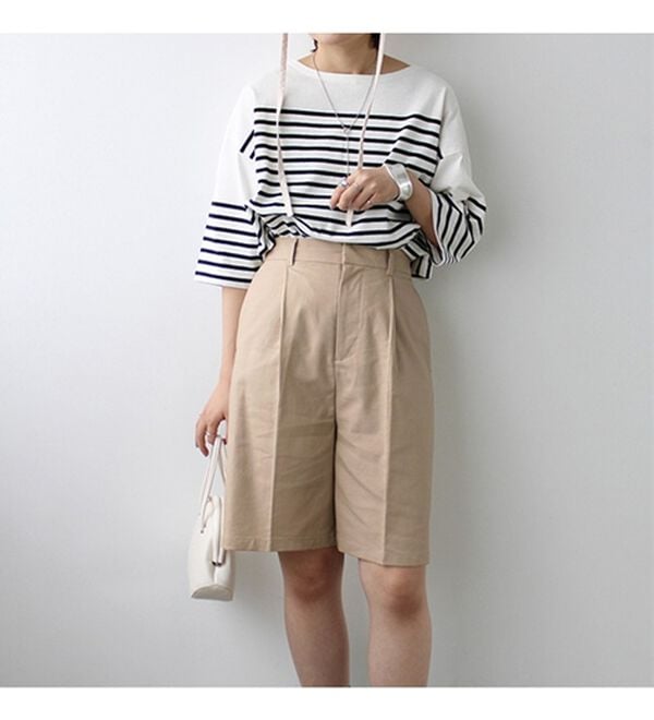 GeeRA（ジーラ）の「リネンライクハーフパンツ（その他パンツ）」｜詳細画像