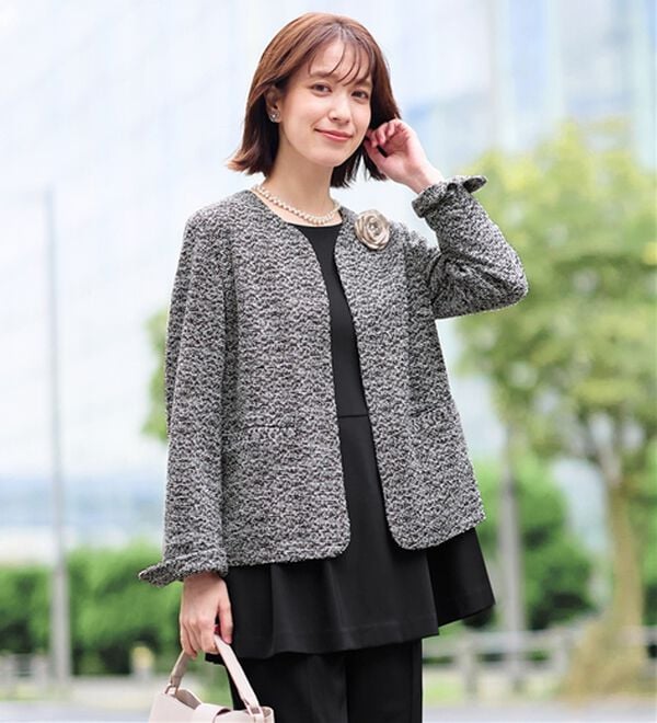 Viola e Viola（ヴィオラ エ ヴィオラ）の「【３点セット】着回し自在快適セットアップスーツ（パンツスーツ）」｜詳細画像